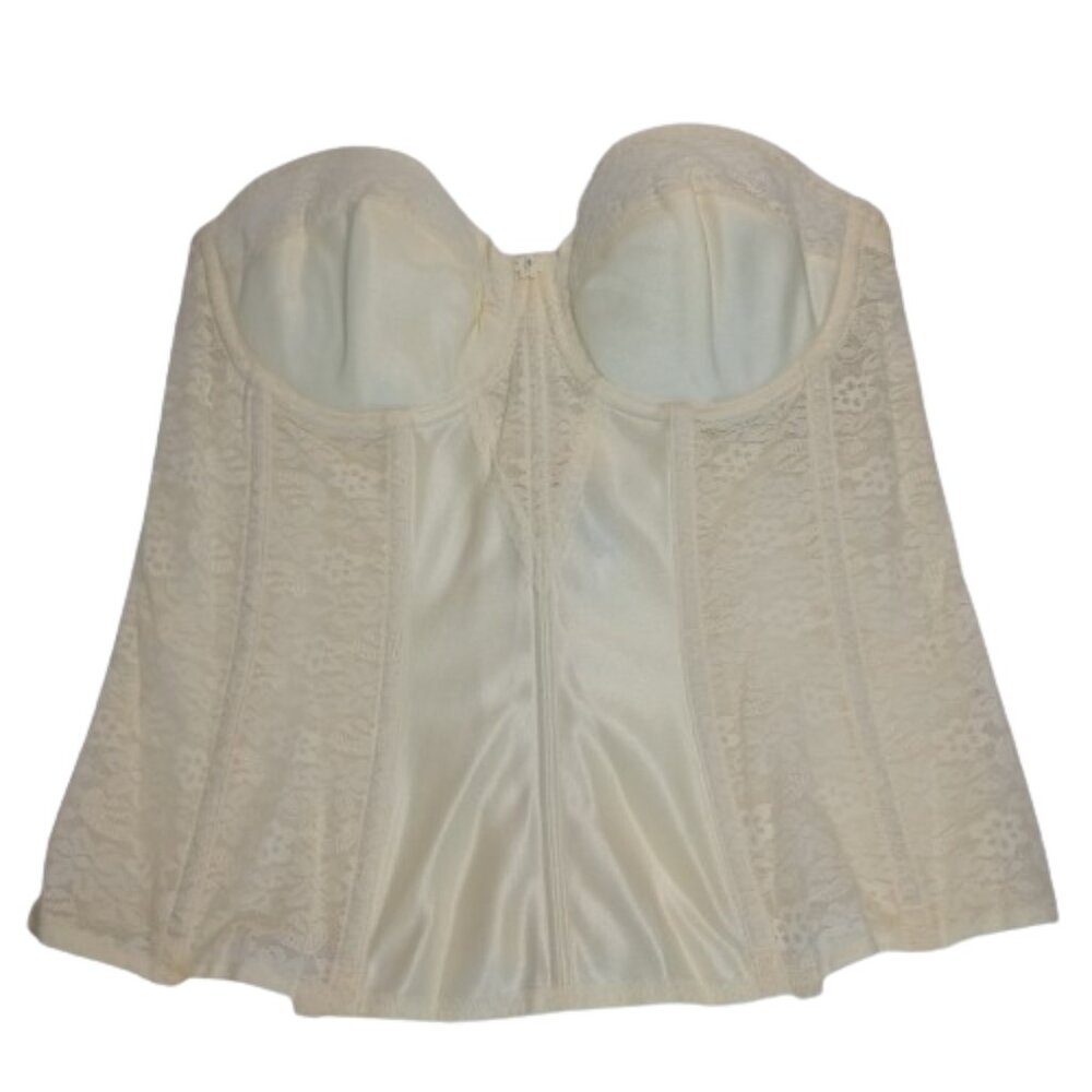 Dominique Colette Lace Strapless Bustier Corset Lingerie 8949 Color Ivory 36C - Picture 2 of 8